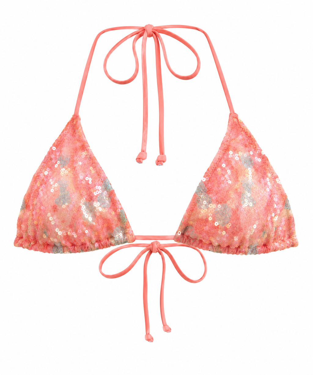 “SEQUIN SUNSET” Bikinis Top